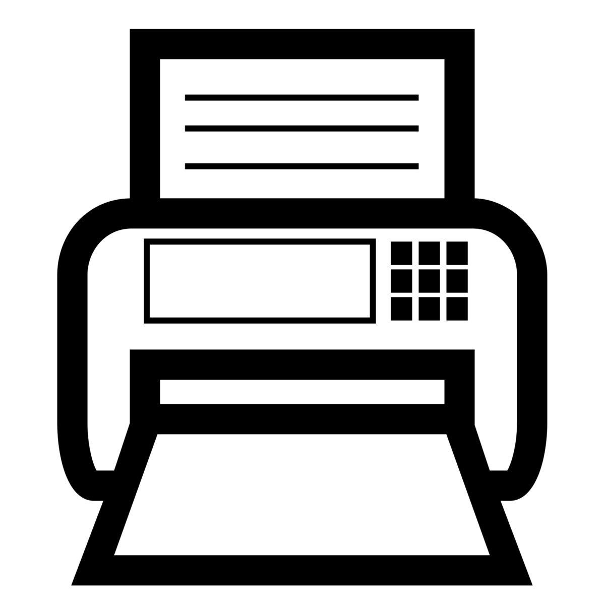 vector fax machine